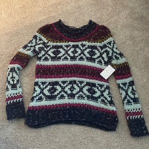 NWT Free People Multi-Colored Sweater Size XS